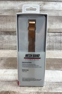 FitBit Alta Adjustable Mesh Band Magnetic Clasp Replacement - Rose Gold - New