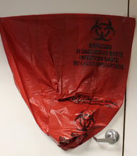 Load image into Gallery viewer, Red Biohazard Medical Waste Bags - 33x40x.63 mil - 250 Count - New