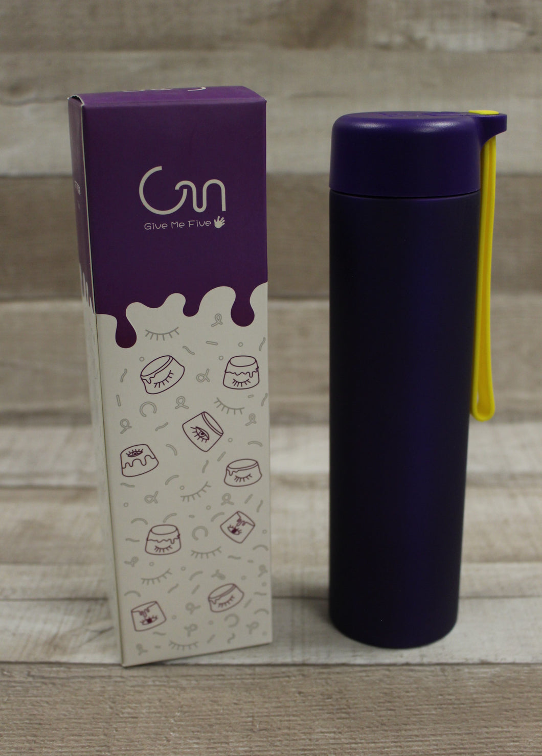 Give Me Five Pet Insulated Water Bottle - Purple - Dog - New