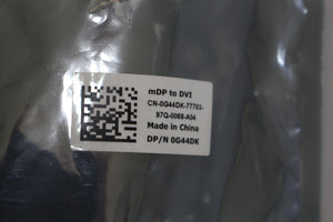 Dell Mini Display Port mDP to DVI Adapter Cable - G44DK DAYARBC084 - New