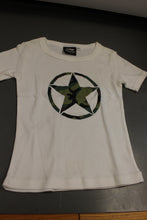 Load image into Gallery viewer, Rothco Camo Army Girls T-Shirt, White, Size: XS, New!
