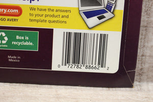 Avery Clear Address Labels - 88662 - 1 1/3" x 4" - 1401 Count - New