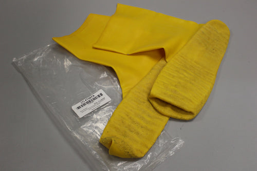 Men's Rubber Mid-Calf Overboot - Color: Yellow - Size: XL (12-13) - New