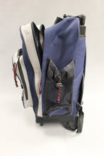 Load image into Gallery viewer, Cal Pak Awestruck Rolling Backpack Luggage -Blue/Black -Used