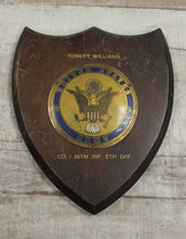 Load image into Gallery viewer, United States Army Robert Williams Award Plaque -Used