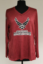 Load image into Gallery viewer, US Air Force Women&#39;s Marathon T-Shirt, U-2 Dragon Lady, Sept. 19, 2015, Large, Maroon