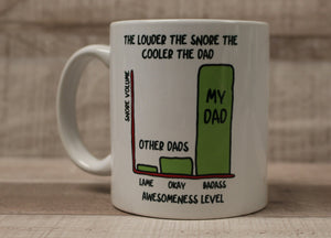 The Louder The Snore The Cooler The Dad Coffee Cup Mug - Fathers Day Birthday