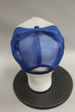 Load image into Gallery viewer, 1989 P51 Mustang Pilot Reunion Denver Mesh Snapback Hat -Blue/Grey -Used