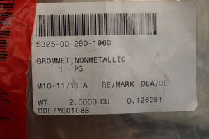Hummer Non-Metallic Rubber Grommet, 5325-00-290-1960, Package of 50