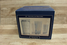 Load image into Gallery viewer, Kohls Set Of 4 Button Up Highball Drinking Glasses -New