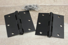 Load image into Gallery viewer, Emtek 91013-US19 Flat Black 3-1/2&quot; Square Corner Plain Bearing Steel Hinge -New