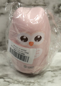 Baby Grooming Kit - Includes Nail Clipper, File, Tweezer with Cute Owl Case - Pink - New