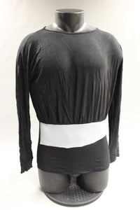 Women's Beyove Drape Tunic Size M -Black -New