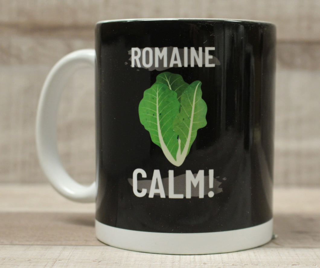 Romaine Calm Coffee Cup Mug - Black - New