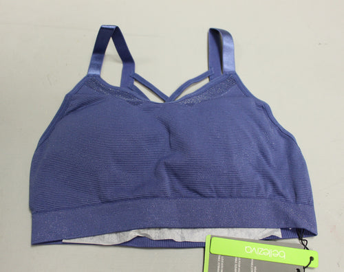 Belleziva Sports Bra - Size: Medium - Ocean Blue - New