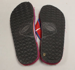 University of Dayton UD Flyers Flip Flops - Size: Small - Red - New