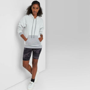 Wild Fable Women's Color Block Oversized Hoodie - XSmall - Heather Gray - New