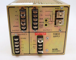 ACDC Electronics RT152 Power Supply, 115VAC,