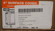 Load image into Gallery viewer, Box of 10 RACO 4 in Sq Single Gang Exposed Work Cover for GFCI Device, 808C, NEW