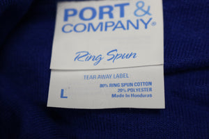 Port & Company Navy Blue Hoodie, Size: Large