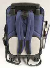 Load image into Gallery viewer, Cal Pak Awestruck Rolling Backpack Luggage -Blue/Black -Used
