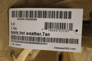 Thorogood Hot Weather Steel Toe Boot - 5R - Desert Tan - New
