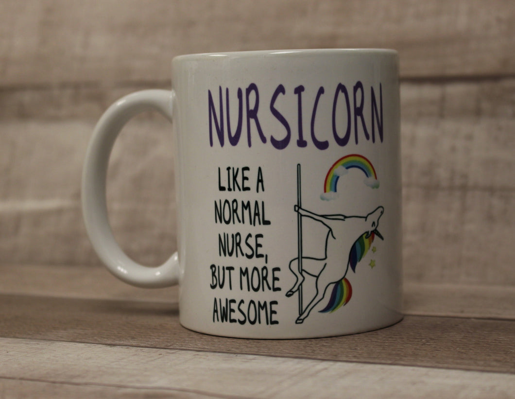 Nursicorn Like A Regular Nurse But More Awesome Coffee Mug Cup -New