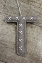 Load image into Gallery viewer, Wondershop By Target Pompom Mini Holiday Stocking With Initial Charm Grey -New