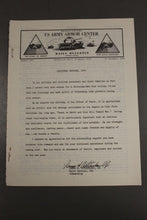 Load image into Gallery viewer, US Army Armor Center Daily Bulletin Official Notices, Year: 1969