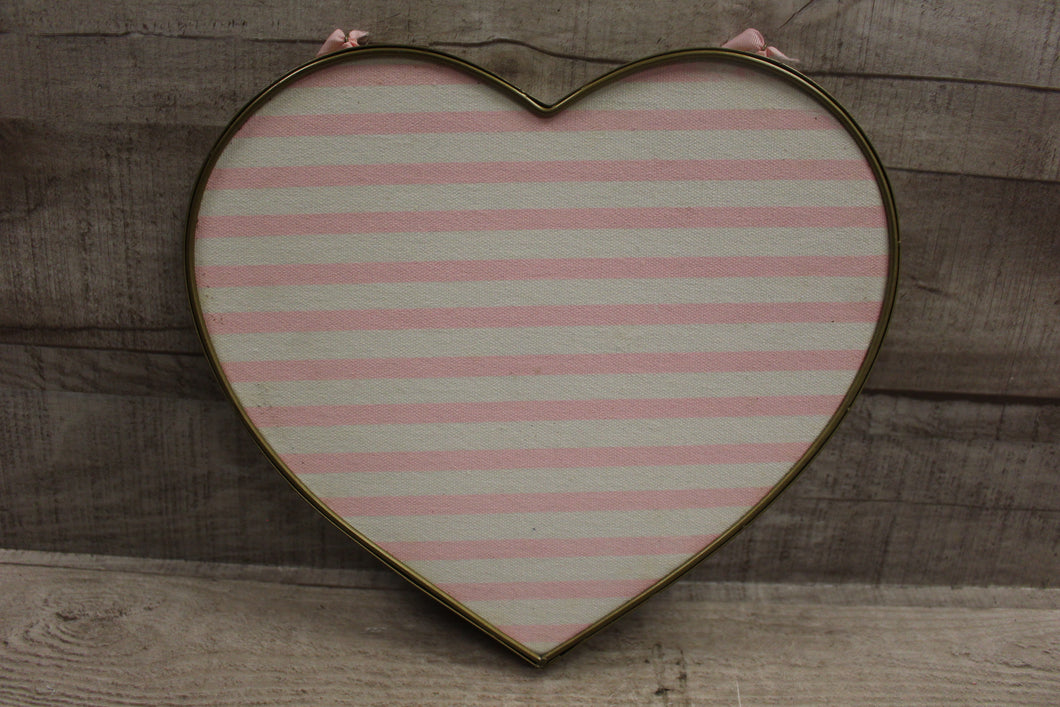 Heart Shaped Wall Hanger Design For Room Office -Gold, Pink and White -Used