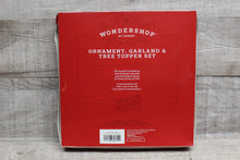 Load image into Gallery viewer, Wondershop By Target Ornament, Garland and Tree Topper Set -New