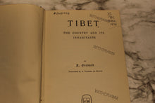 Load image into Gallery viewer, Tibet: The Country and Its Inhabitants - F. Grenard - Hardback - Used