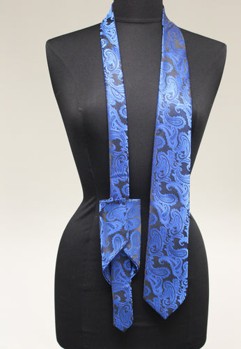Q Brand Italy Made Tie, Blue