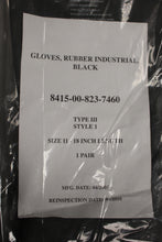 Load image into Gallery viewer, US Military Industrial Rubber Gloves, 8415-00-823-7460 Size: 11, Type 3, New!