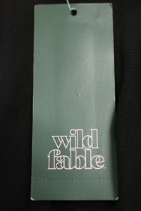 Wild Fable Crop Top/Blouse - Size: Large - Black - New