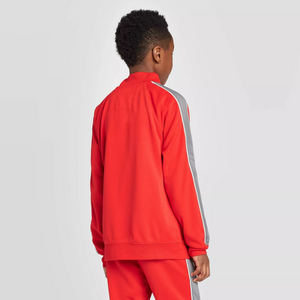 Cat & Jack Boys' Track Sweatshirt - Red - Medium (8/10) - New