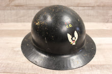 Load image into Gallery viewer, Vintage Civil Defense Helmet -Black -Used
