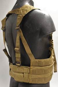 USMC Molle II FLC Fighting Load Carrying Equipment Tactical Vest - Coyote Brown