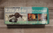 Load image into Gallery viewer, Universal HE-100X Lite Aide Automatic Motion Sensor Security Floodlight - New