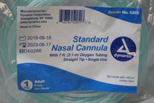 Load image into Gallery viewer, Dynarex Standard Nasal Cannula w/ 7&#39; Oxygen Tubing - Straight Tip - 5205 - New