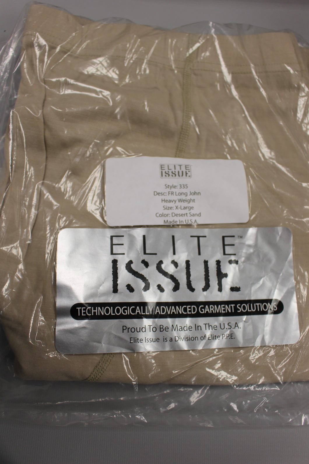 Elite Issue FR Heavyweight Long John Pant - X-Large- Desert Sand - New