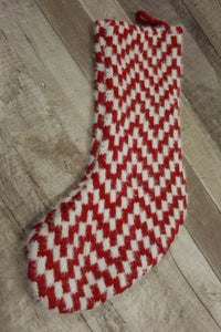 Wondershop By Target Plaid Knitted Style Stocking -Red -New