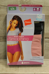 Hanes Seamless Smoothing Briefs - Pack of 4 - 5/S - New