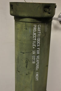 M830A1 120mm High Explosive Anti-Tank Cartridge Tube - 1315-01-333-0534-C791 - 12912369 - Empty