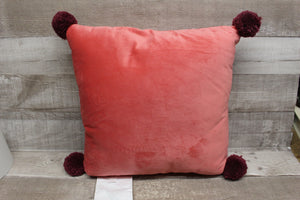 Feliz Navidad Pink Pillow Décor -New