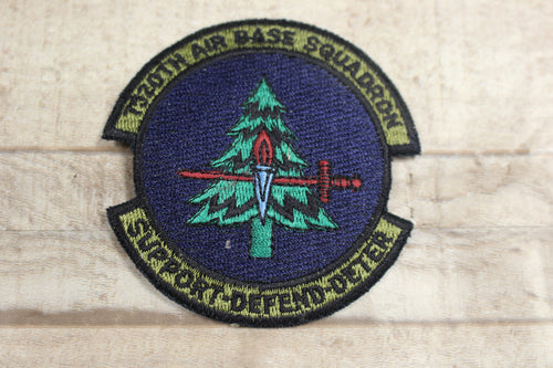 7320th Air Base Squadron Support Defend Deter Sew On Patch -Used