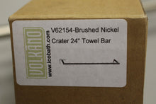 Load image into Gallery viewer, ICO Bath Volkano Crater 24&quot; Towel Bar - V62154 - Brushed Nickel - New