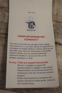 NCAA Rules of the Game Booklet - UD University of Dayton Flyers - Used