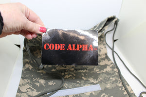Code Alpha Digital Camouflage Drawstring Backpack
