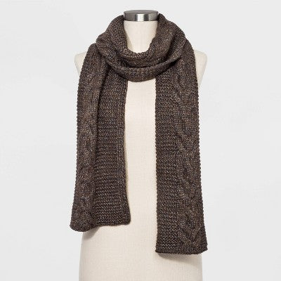 Universal Thread Women's  Cable Oblong Winter Scarf - Olive - New